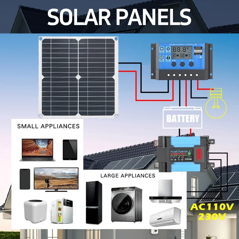 Kit solare da 6000 W, dotato d - Solar Panel 200W recensione e prezzo